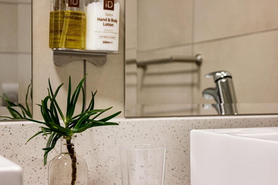 Deluxe Room, 1 King Bed, Harbor View | Bathroom | Rainfall showerhead, free toiletries, hair dryer, towels