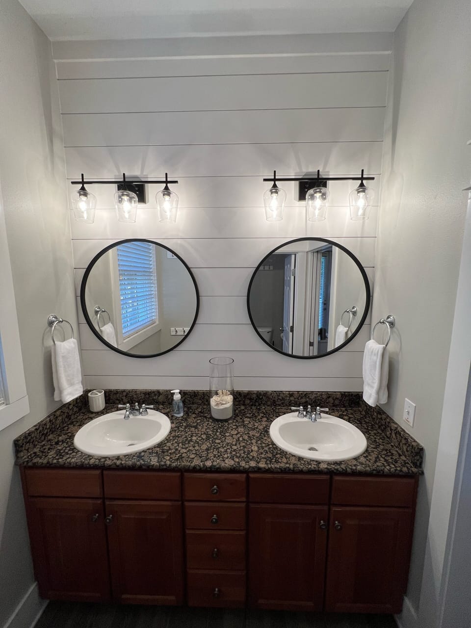 First floor master vanity