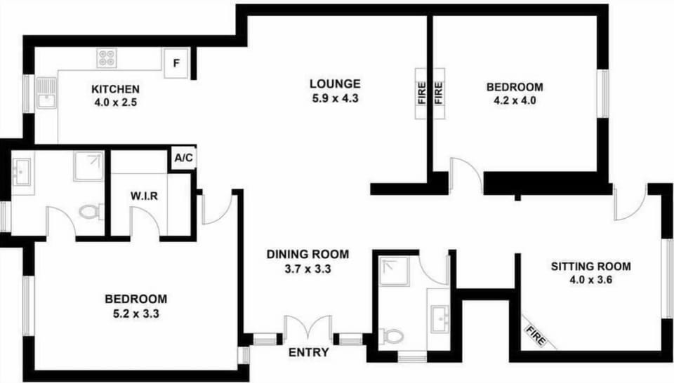 Floor plan of the property