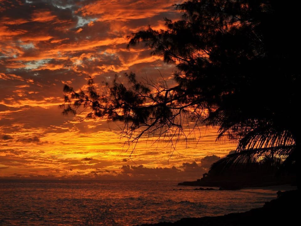 Sunset in front of us!