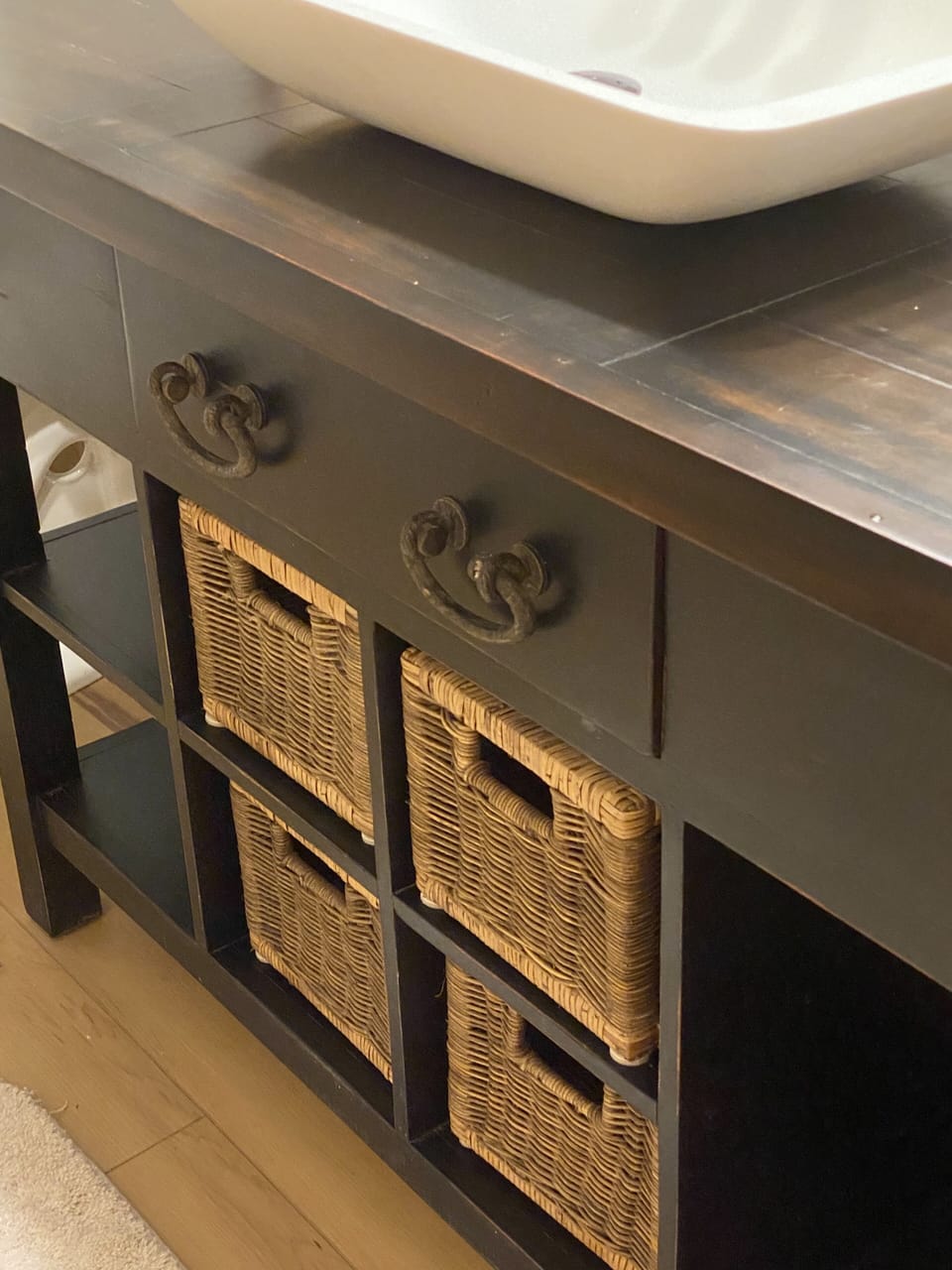 Master bath vanity