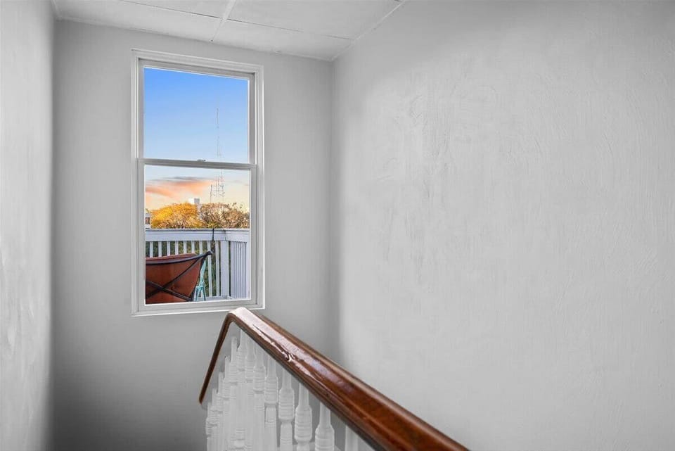 A shot of the great views out of the window