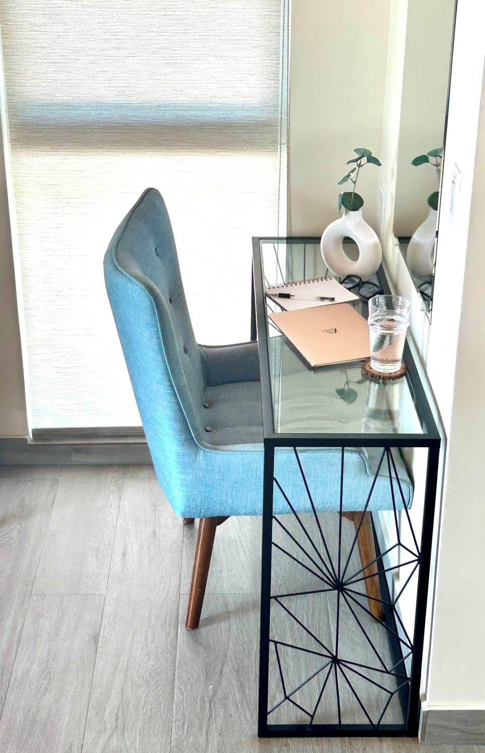 Dedicated workspace conveniently located in the master bedroom.