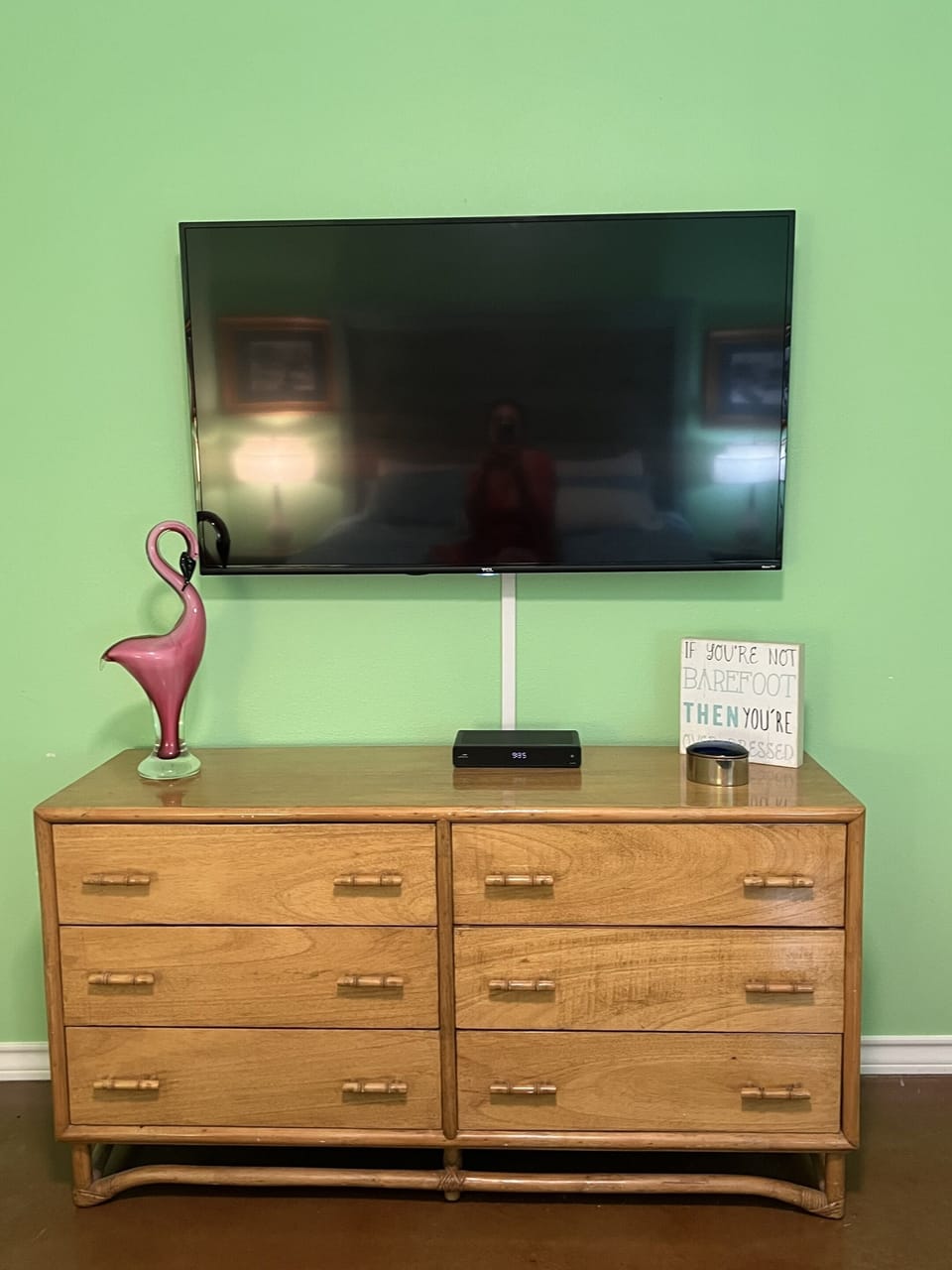 54" wall mounted smart tv (1st floor king room)