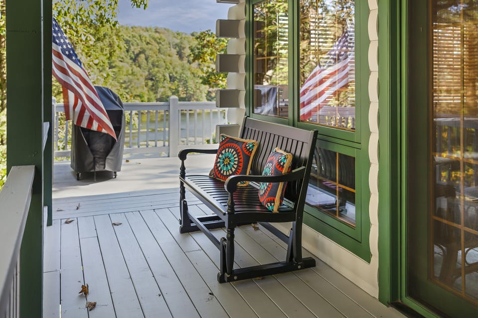 Covered area of the deck