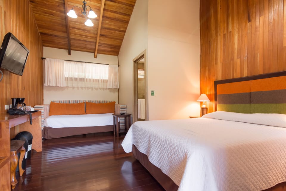 Queen Bed + Sofa | In-room safe, desk, blackout drapes, free WiFi
