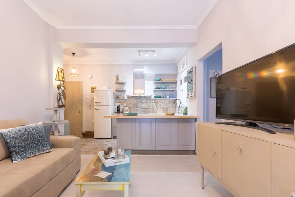 Apartment, 1 Bedroom | Living area | LCD TV