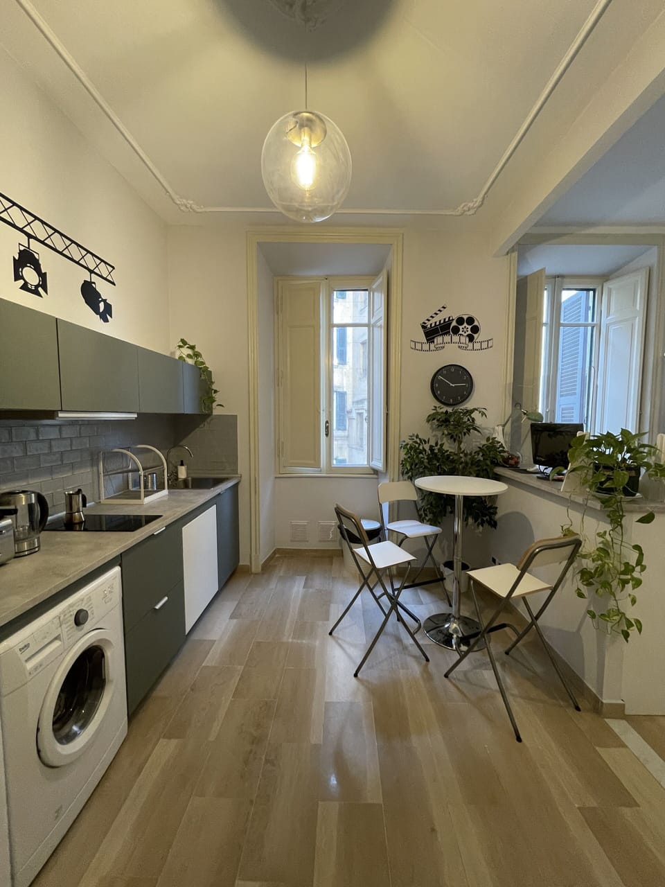 Shared fridge, microwave