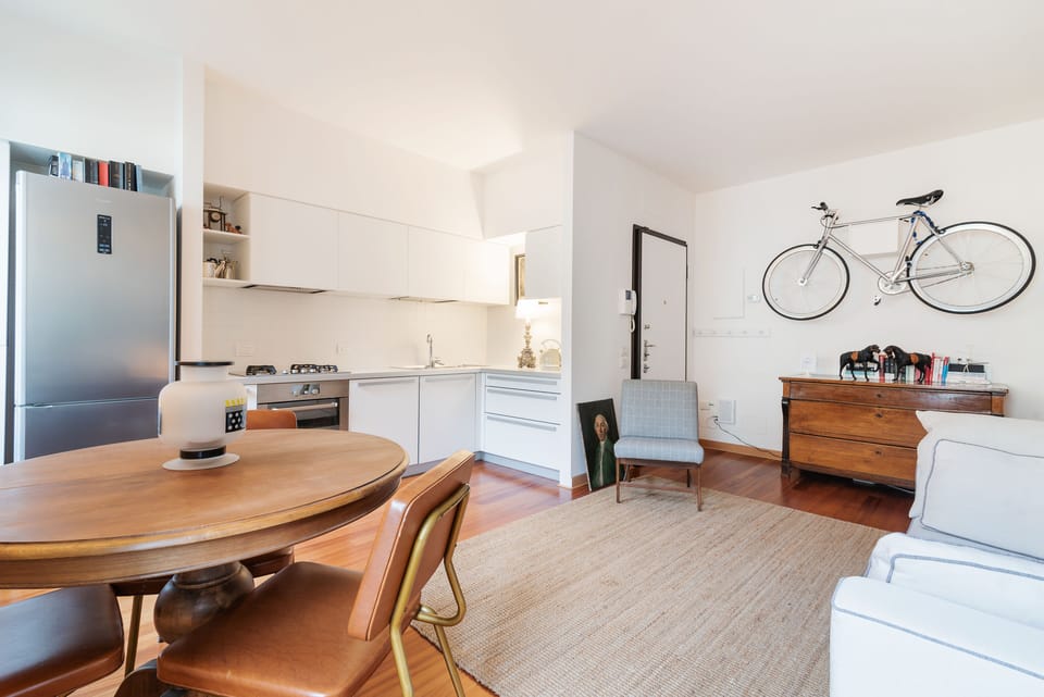 Apartment, 1 Bedroom | Living area | Flat-screen TV, DVD player