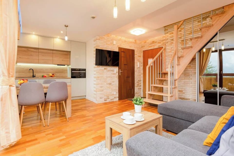 Spacious living room with full equipment. 
