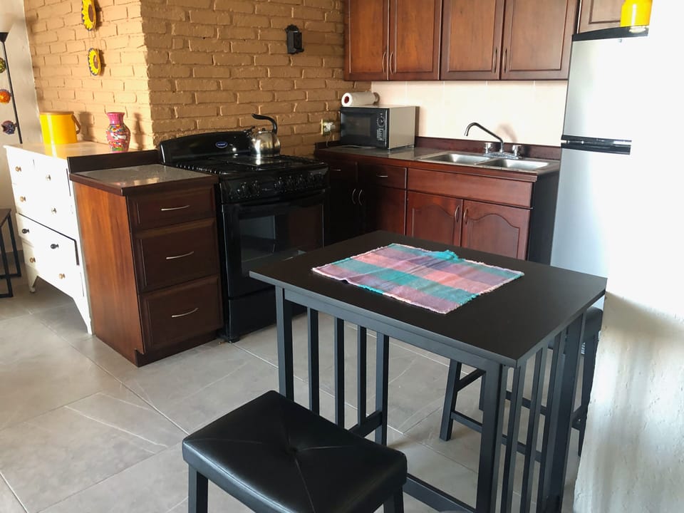 The kitchen 