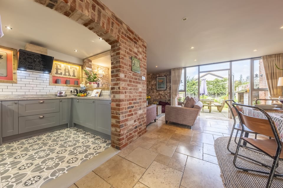 Ground floor: From the dining area looking into the kitchen