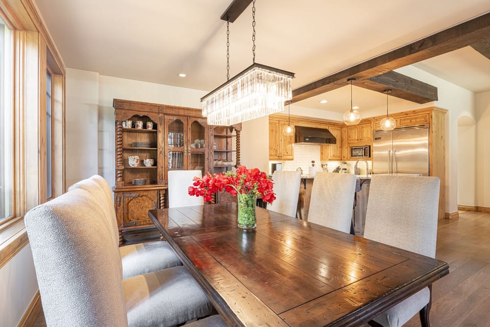 Dining Area with Seating for Eight and Patio Access