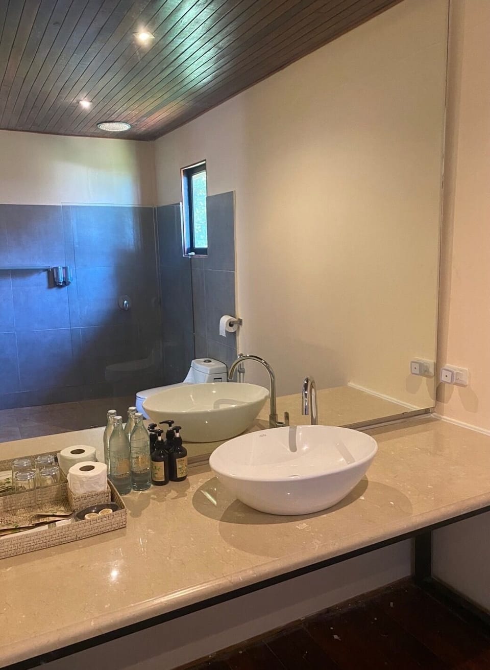 Beachfront Superior Bungalow | Bathroom | Shower, free toiletries, towels, soap