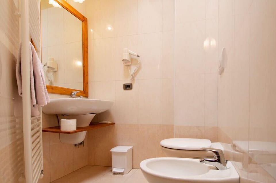 Classic Double Room | Bathroom | Shower, rainfall showerhead, free toiletries, hair dryer