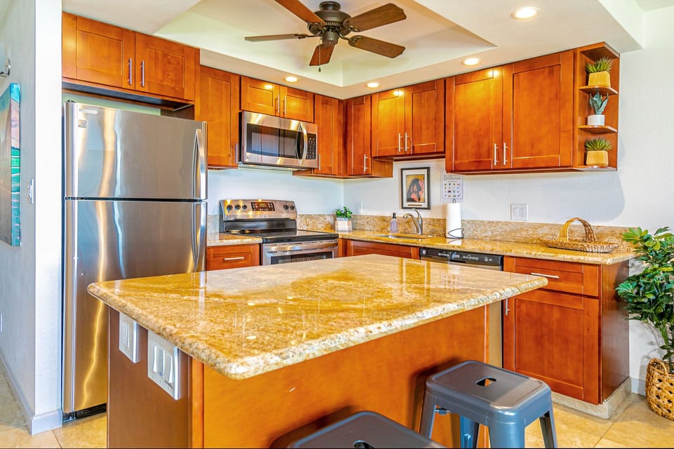 Seating for Two at the Kitchen Island 