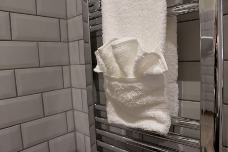 Free toiletries, hair dryer (on request), towels, soap