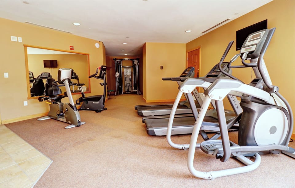 Cardio equipment is available in the Passage Point gym.