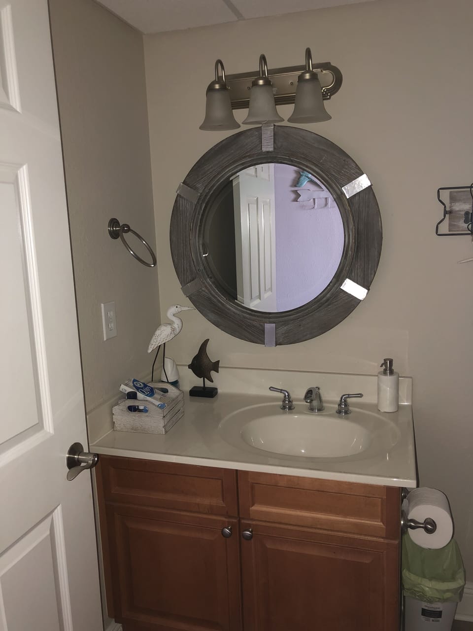 Two bathrooms for your convenience.  