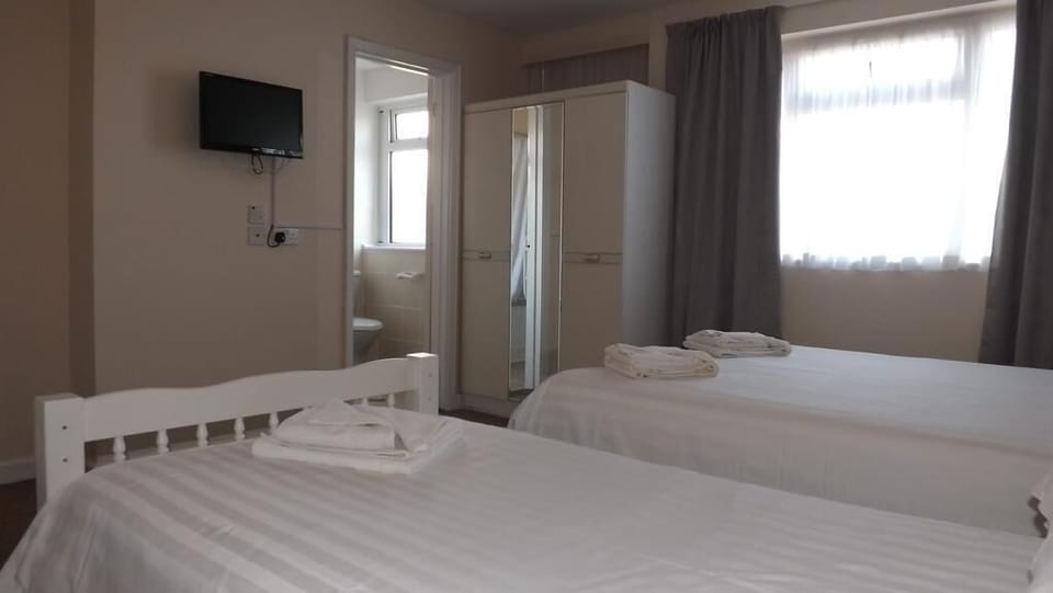 Basic Twin Room | Iron/ironing board (on request), WiFi (free), bed sheets