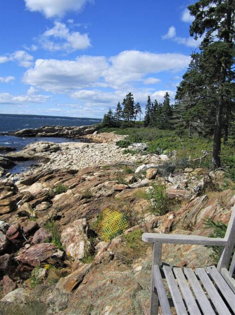 Enjoy the quintessential rocky Maine coastline in front of the cabin