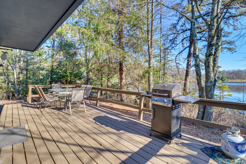 Furnished Deck | Outdoor Dining | Gas Grill | Water Views