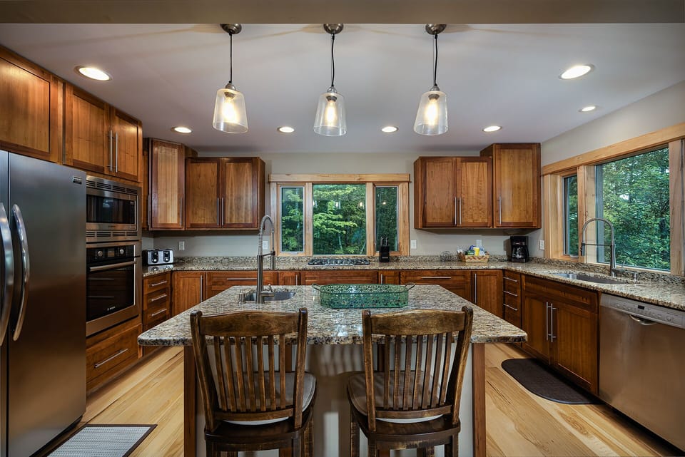modern open plan kitchen 
