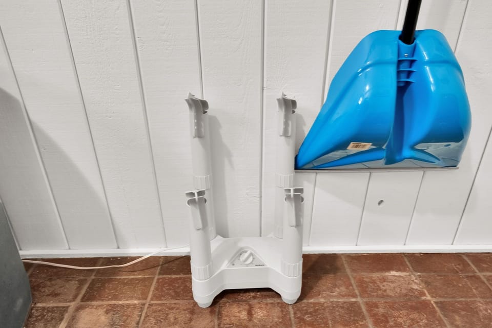 Boot Dryer in Mudroom