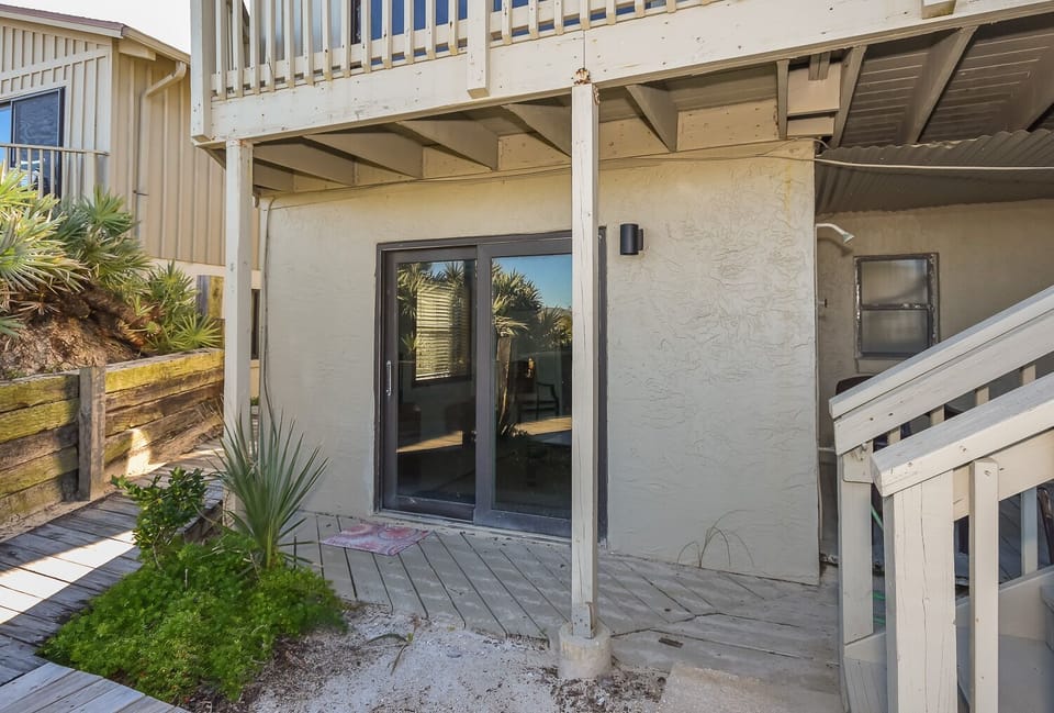 Patio to enjoy the ocean view in our New Smyrna Beach Resort