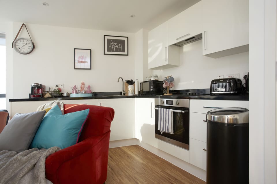 Luxury Apartment | Private kitchen | Cleaning supplies