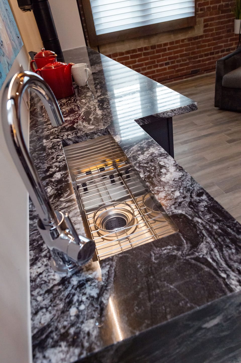 The Steam Punk Suite | Private kitchenette | Mini-fridge, microwave, coffee/tea maker, electric kettle