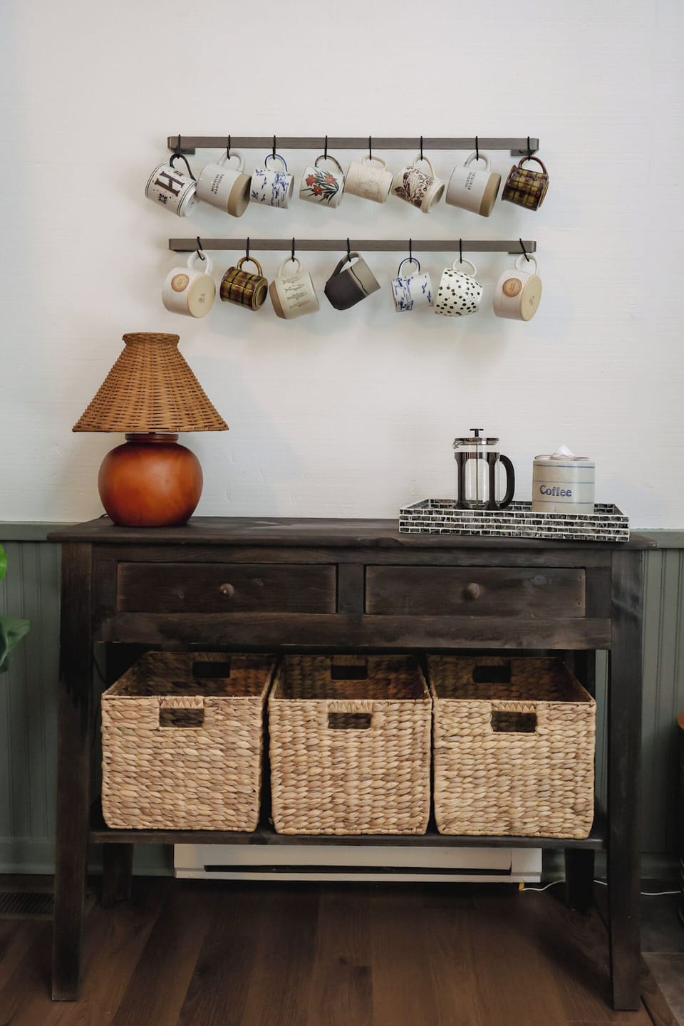 One of the only decisions you'll have to make at the cabin is which mug to enjoy your coffee in.