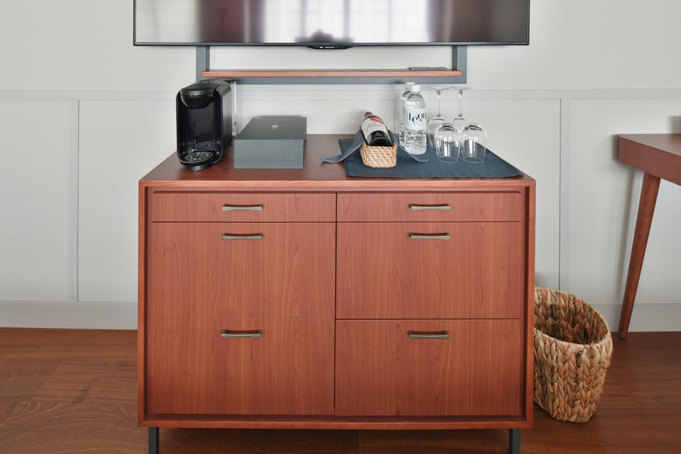 In-room safe, desk, laptop workspace, blackout drapes