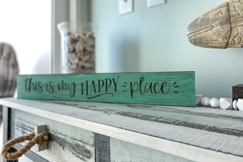 Coastal decor throughout