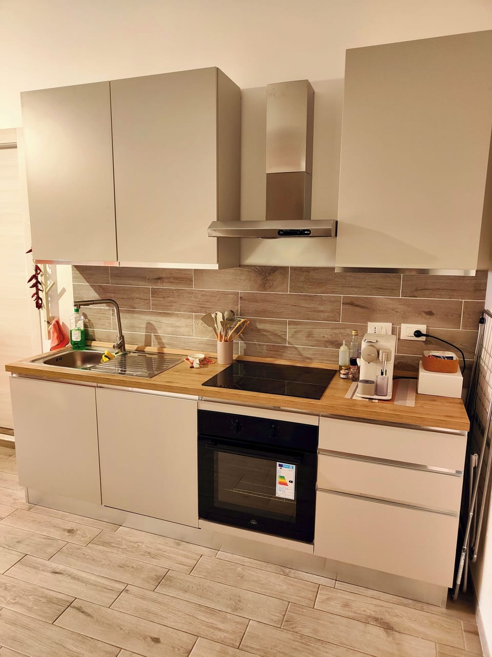 Superior Apartment | Private kitchen | Microwave, stovetop, espresso maker, coffee/tea maker
