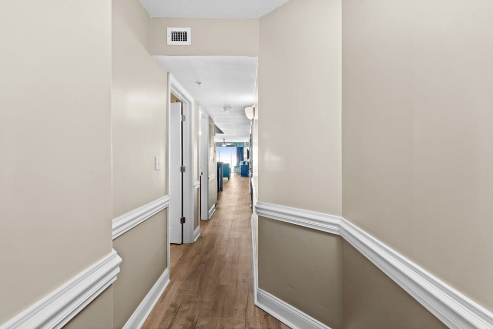 Head down the hall and choose your bedroom!