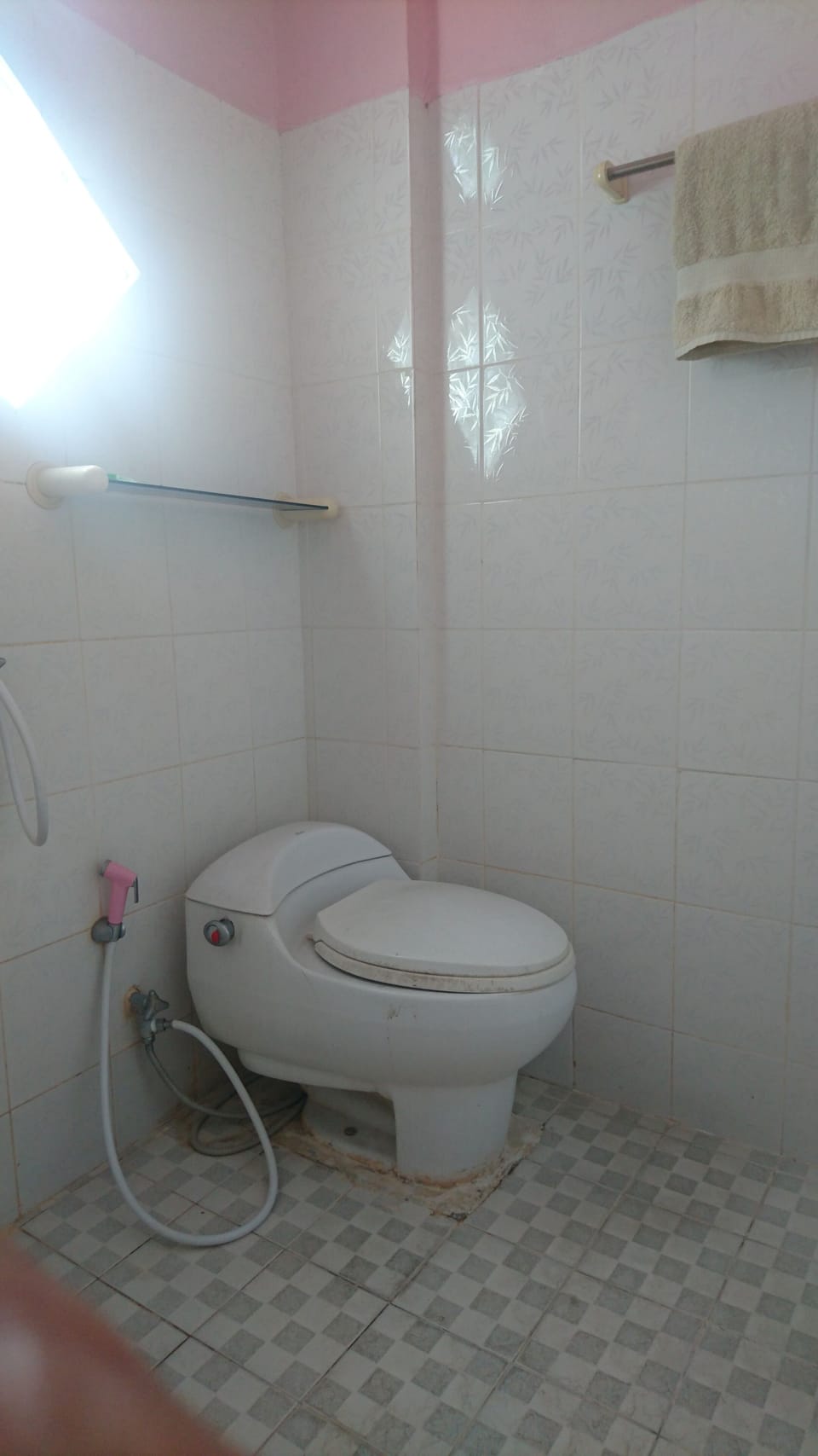 Shower, free toiletries, towels