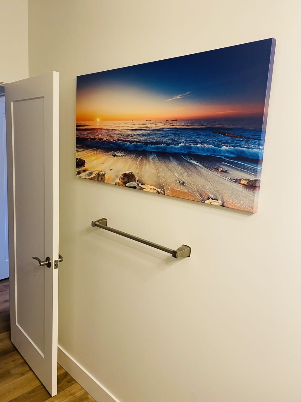 Bathroom w/ large shower. We provide all towels, washcloths, soap, shampoo etc 