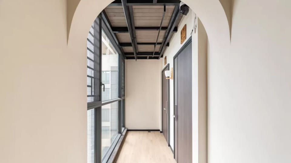1903-2 [Meet Xingyue] Deluxe 3-bedroom 4-bed tatami mahjong suite / can accommodate 7-8 people | Lanai