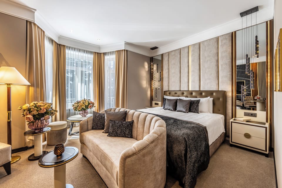 Frette Italian sheets, premium bedding, down comforters