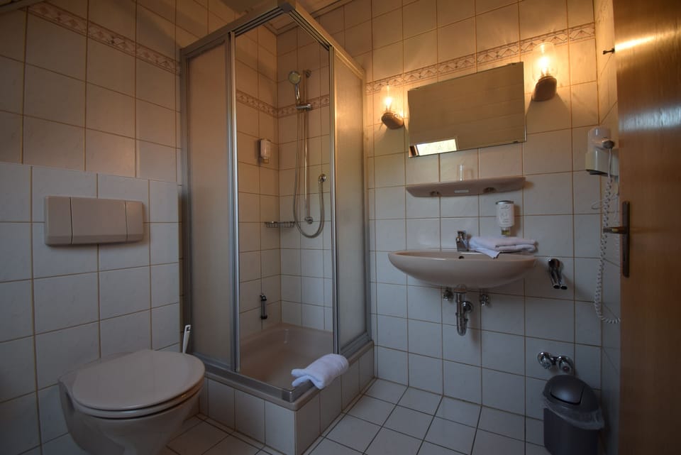 Shower, hair dryer