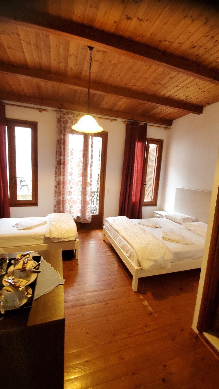 Triple Room with Balcony | Hypo-allergenic bedding available, Select Comfort beds, desk