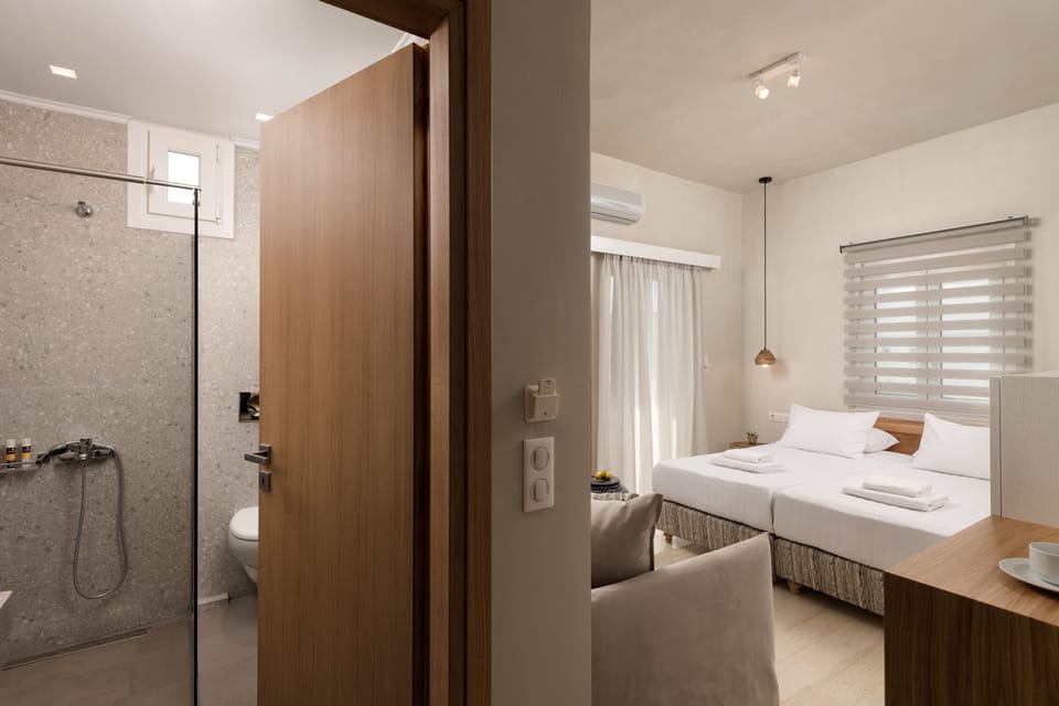 Deluxe Triple Room | Bathroom | Shower, free toiletries, slippers, towels