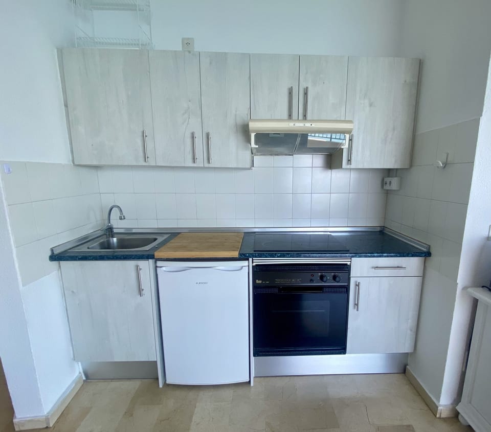 Premium Apartment, Sea View, Beachside | Private kitchen | Fridge, microwave, stovetop, espresso maker