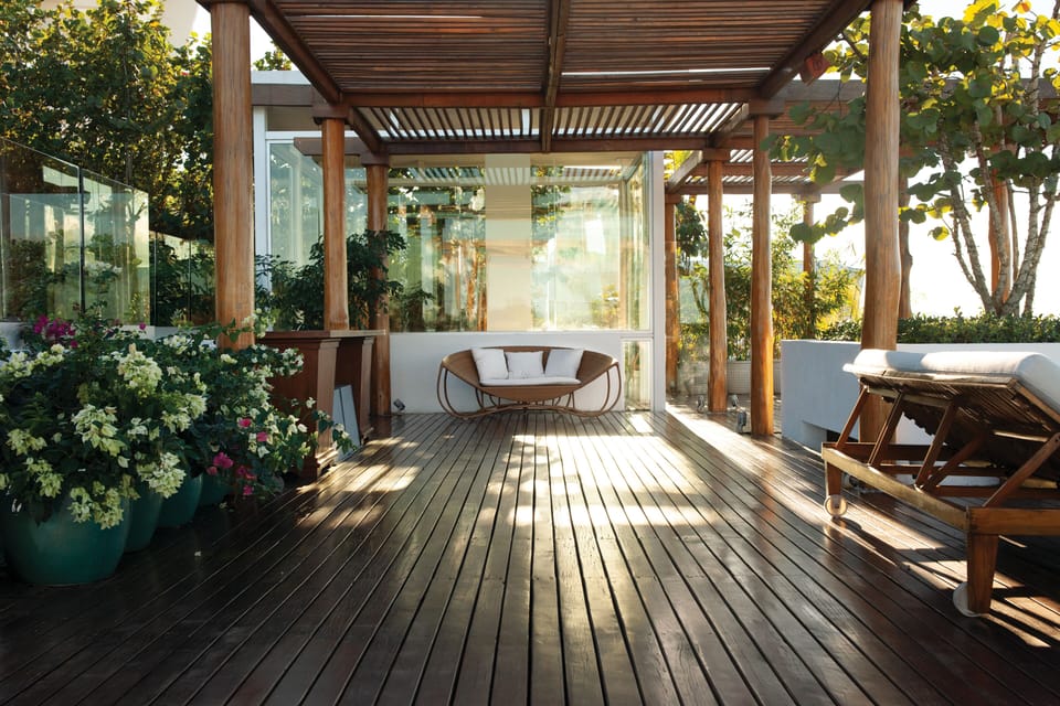 A space to relax on the deck