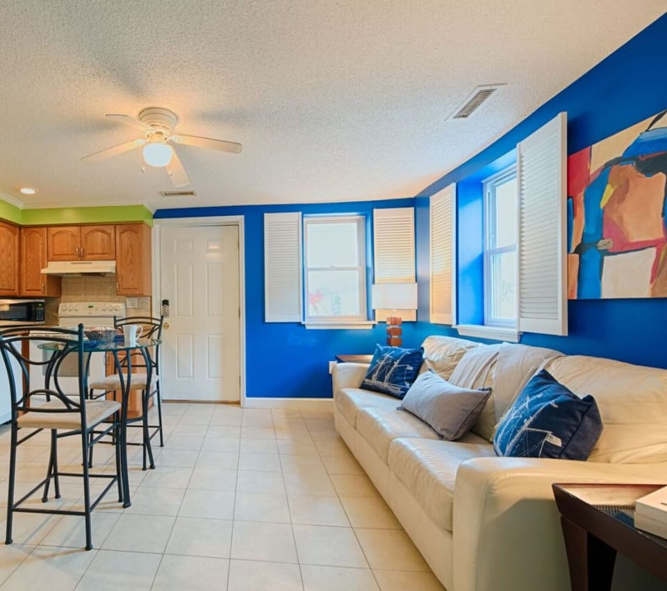 Condo (Windy Hill Villa A) | Living room | Flat-screen TV, DVD player