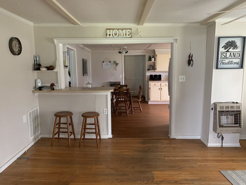 View from front door to back door.