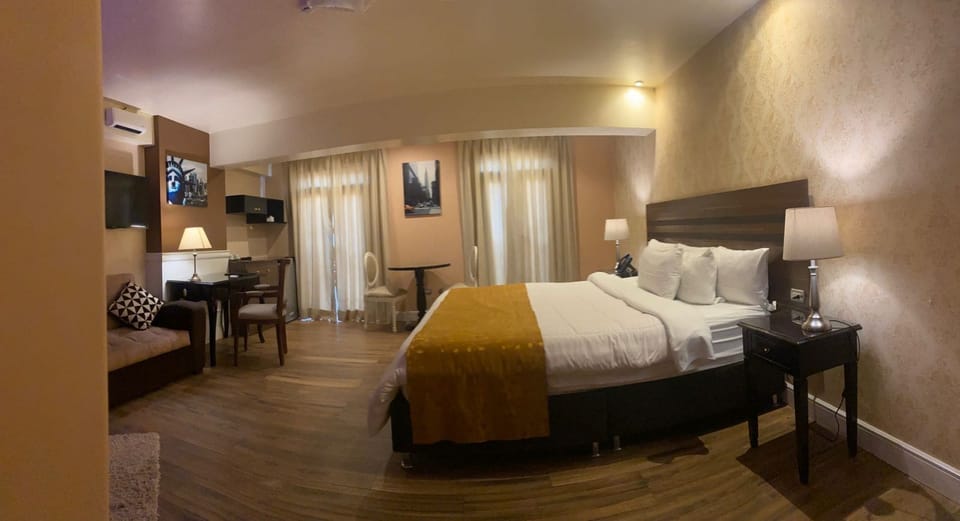 Presidential Studio Suite | Egyptian cotton sheets, premium bedding, down comforters