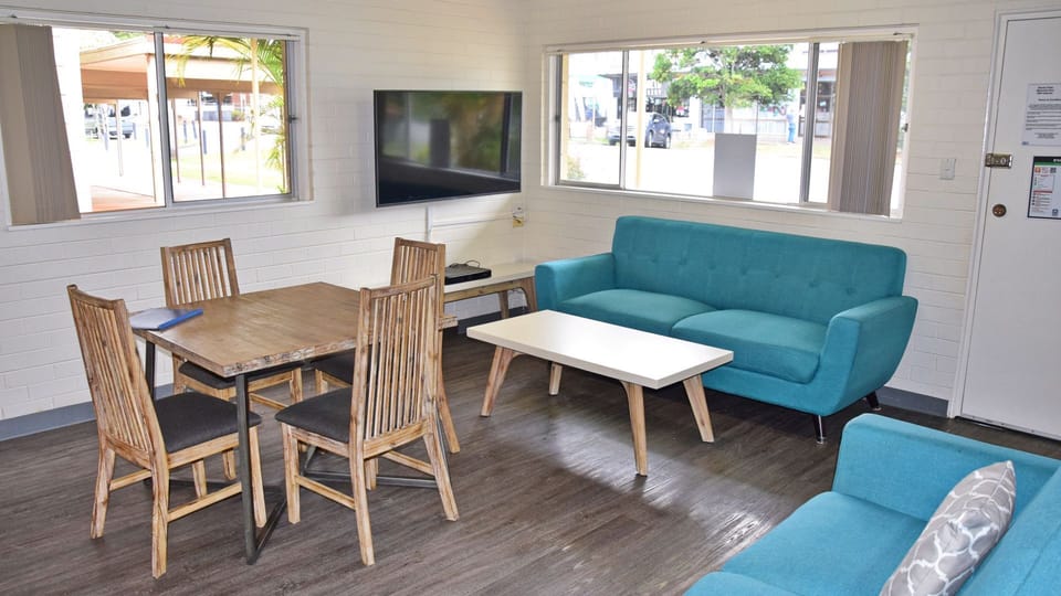 Living and dining area.