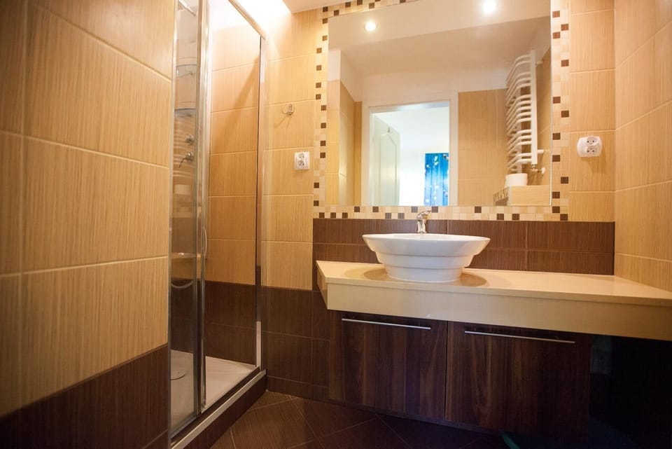 Classic Apartment | Bathroom | Shower, hair dryer